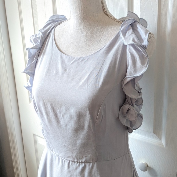 BOGO❗ Tea & Cup blue ruffle strap racer back dress - Picture 2 of 7